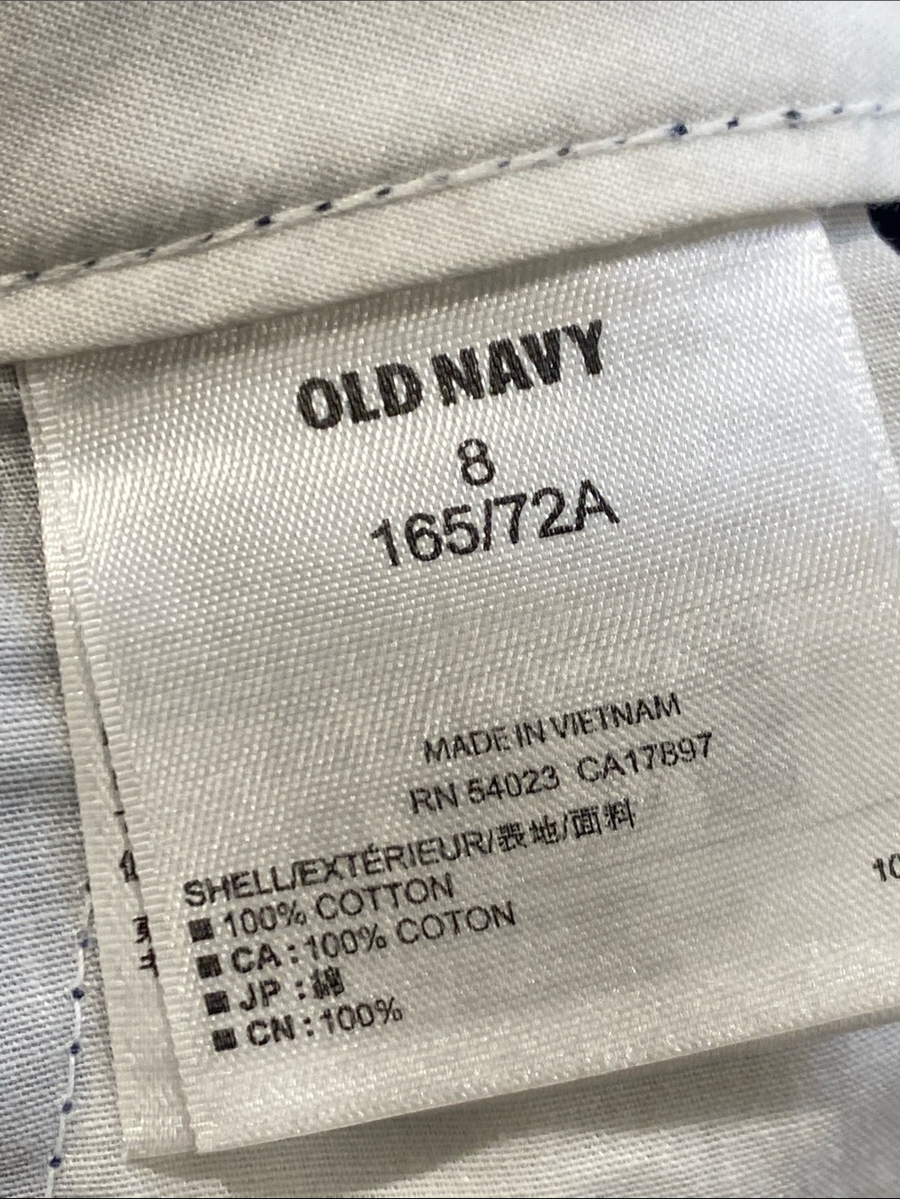 Old Navy Navy  Blue Embroidered Nautical Women’s Shorts sz 8 - Picture 7 of 7